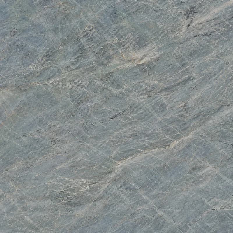 AI material visualization of Ijen Blue Quartzite with blue-green, blue-gray, cream, and gray geological movement.. AI design visualization.