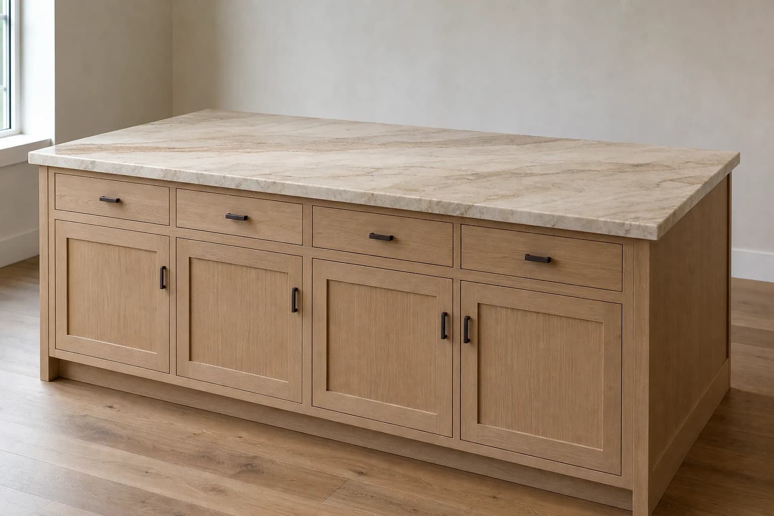 Taj Mahal Quartzite. AI design visualization.