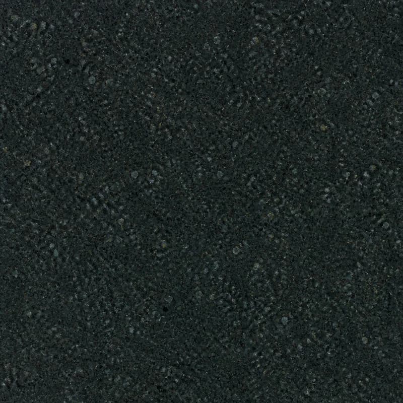 AI material visualization of Verde Ubatuba Granite with a deep green-black granular field and restrained green and gold mineral flecks.. AI design visualization.