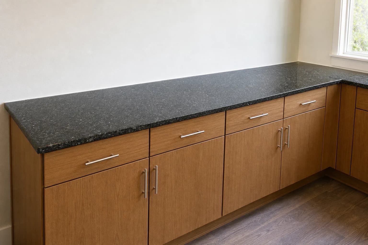 Black Pearl Granite. AI design visualization.